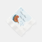 Serviette En Papier Baby shower Mama & Me Otter (Coin)