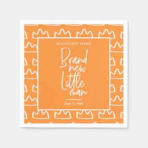 Serviette En Papier Baby shower manuscrit moderne