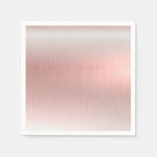 Serviette En Papier Baby Shower Mariage Métallic Rose