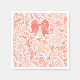 Serviette En Papier Baby shower mariage pêche