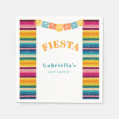 Serviette En Papier Baby shower mexicain Fiesta Papel Picado (Devant)