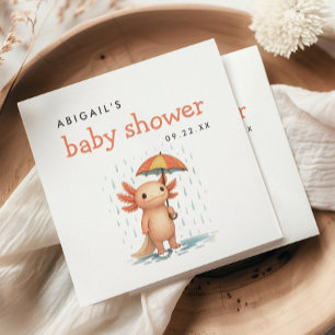 Serviette En Papier Baby-Shower Mignon Axolotl