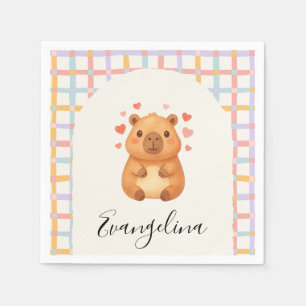Serviette En Papier Baby-Shower Mignon Capybara