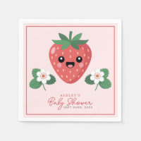 Baby-Shower Mignon Fraise Kawaii