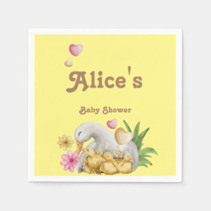 Serviette En Papier Baby shower mignon maman et bébé neutre