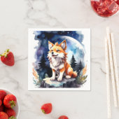 Serviette En Papier Baby shower mignon Wolf Pup (En situation)