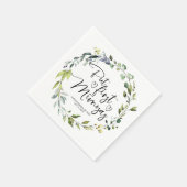 Serviette En Papier Baby Shower Mimosas Entre Filles (Coin)