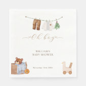 Serviette En Papier Baby shower minimal Boho Boy (Devant)