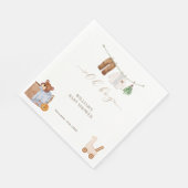 Serviette En Papier Baby shower minimal Boho Boy (Coin)