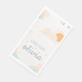Serviette En Papier Baby shower minimal Pastel (Coin)