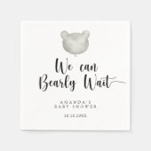 Serviette En Papier Baby shower minimal pour ballons (Devant)