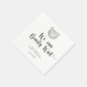 Serviette En Papier Baby shower minimal pour ballons (Coin)