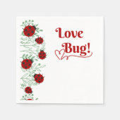 Serviette En Papier Baby shower minimaliste Love Bug (Devant)
