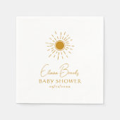 Serviette En Papier Baby shower moderne Boho Sunshine (Devant)