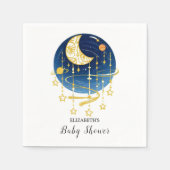 Serviette En Papier Baby shower Moon Falling Stars (Devant)
