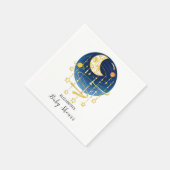 Serviette En Papier Baby shower Moon Falling Stars (Coin)