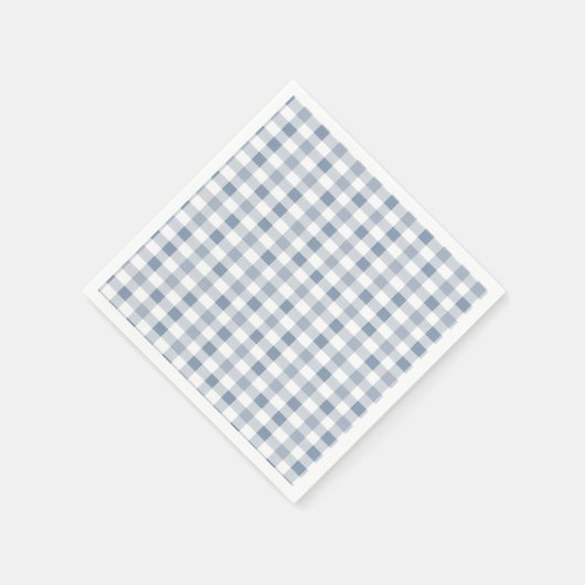 Serviette En Papier Baby shower Motif Blueberry En vichy (Coin)