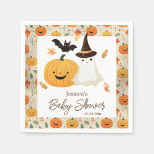 Serviette En Papier Baby shower Motif de Little Boo Halloween
