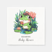 Serviette En Papier Baby shower mystique de grenouille (Devant)