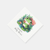 Serviette En Papier Baby shower mystique de grenouille (Coin)