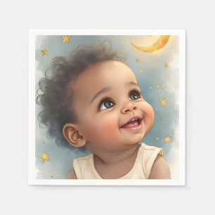 Serviette En Papier Baby shower Napkin - Un design bébé petite étoile