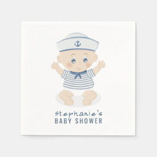 Serviette En Papier Baby shower Nautical Baby Boy