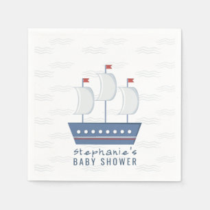 Serviette En Papier Baby shower Nautical Baby Boy