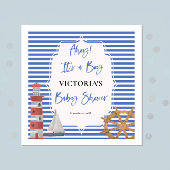 Serviette En Papier Baby shower Nautical Boy