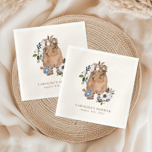 Serviette En Papier Baby Shower Néo-Bohème Neutre pour la Nurserie