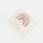 Serviette En Papier Baby shower neutre arc-en-ciel Boho (Coin)