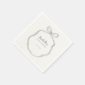 Serviette En Papier Baby shower neutre de cou lunaire (Coin)
