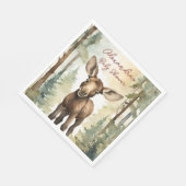 Serviette En Papier Baby shower neutre de genre de l'orignal (Coin)