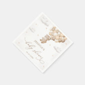 Serviette En Papier Baby shower neutre de l'ours en peluche (Coin)