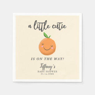 Serviette En Papier Baby shower neutre entre les sexes de Little Cutie