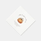 Serviette En Papier Baby shower neutre minimal de petit Citrouille (Coin)