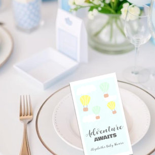 Serviette En Papier Baby shower neutre pour le sexe du ballon à air ch