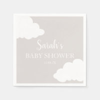 Baby shower nuage