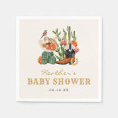 Serviette En Papier Baby shower occidental (Devant)