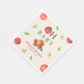 Serviette En Papier Baby shower Oh Baby Pasta & Pacifiers (Coin)