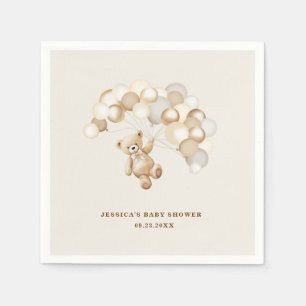 Serviette En Papier Baby-Shower Ours en Peluche