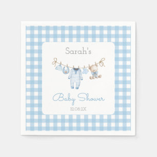Serviette En Papier Baby-Shower Ours Garçon
