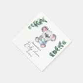 Serviette En Papier Baby Shower Ourse Koala (Coin)