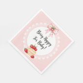 Serviette En Papier Baby shower-pains aux fraises-pains-déjeuner (Coin)