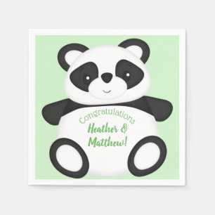 Serviette En Papier Baby shower Panda Bear