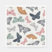 Serviette En Papier Baby shower papillon Boho Napkin (Devant)