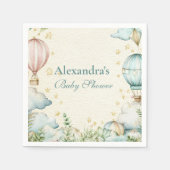 Serviette En Papier Baby shower Pastel Sky Adventure (Devant)