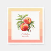 Serviette En Papier Baby shower Peach Fuzz (Devant)