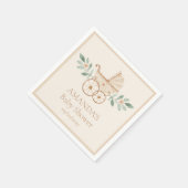 Serviette En Papier Baby shower Personnalisé (Coin)