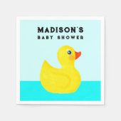 Serviette En Papier Baby shower personnalisé Cute Duckling serviettes (Devant)
