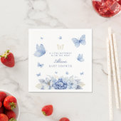 Serviette En Papier Baby shower petit papillon (En situation)